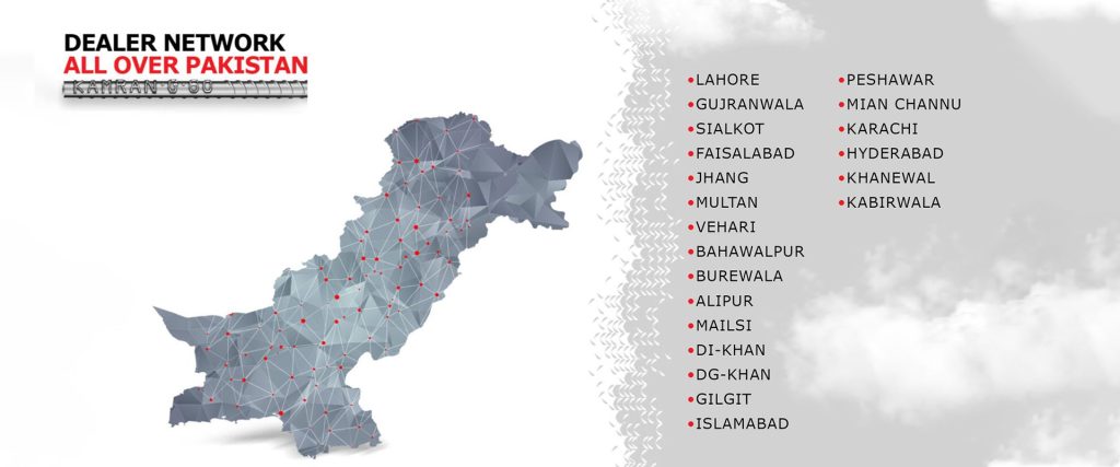 Kamran Steel dealer network all over Pakistan